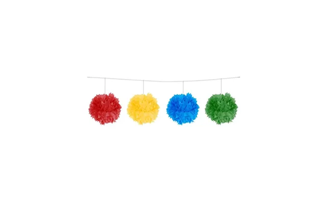 Folat Bv Colored Pompom Garland