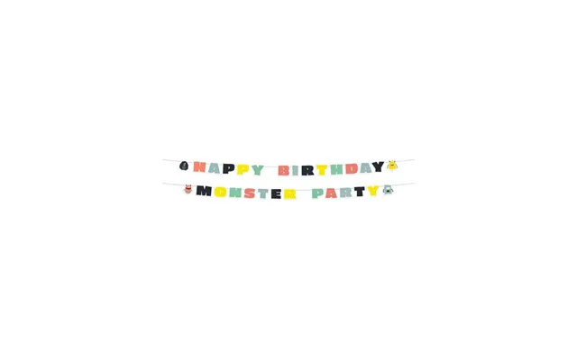 Folat Bv Letter Garland Monster Bash 2 Pcs.
