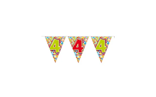 Folat Bv - Mini Bunting Blocks 4 Years 3mtr.