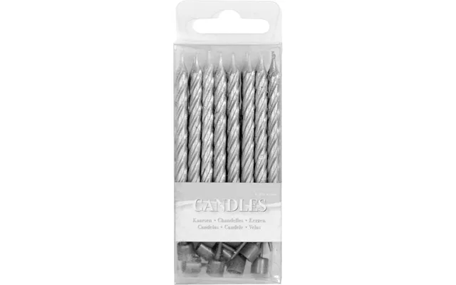 Folat Bv - Silver Candles 16 Pcs.