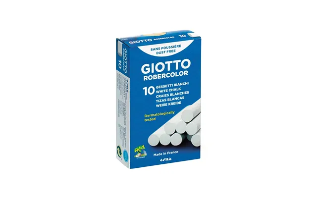 Giotto Robercolor Chalks White Box 10-pack