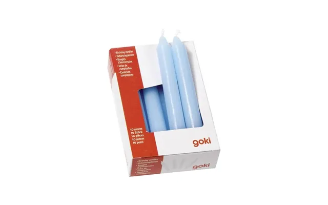 Goki Candles Blue 10 Pcs.