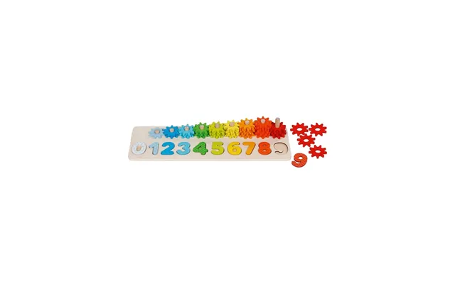 Goki Wooden Sorting Game Learning To Count With Gears 55 Pcs