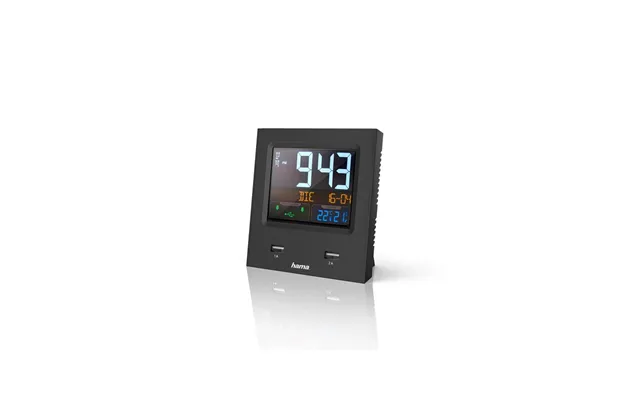 Hama Dual-usb Radio Alarm Clock With Led Colour Display And Usb Charg