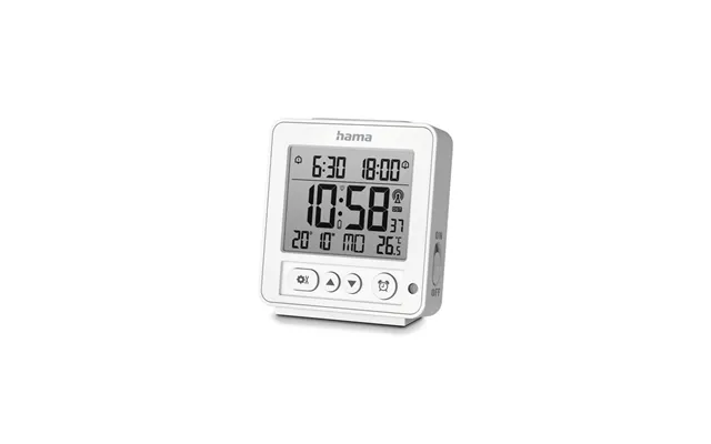 Hama 'rhodes' Digital Radio Alarm Clock Lcd White - Dab Dab Fm