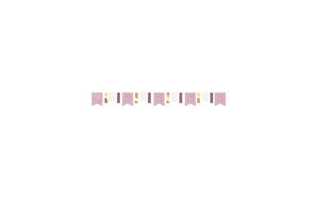 Haza Witbaard Miffy Garland Pink 4mtr.