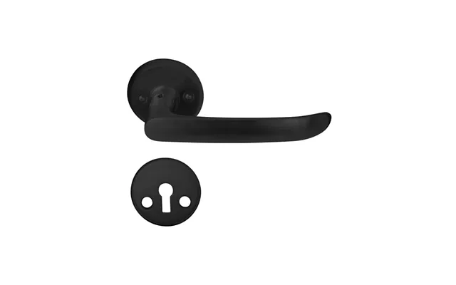 Home It Door Handle With L-handle Matte Black