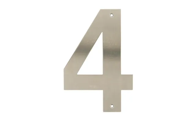Home It House Number 4 Stainless Steel