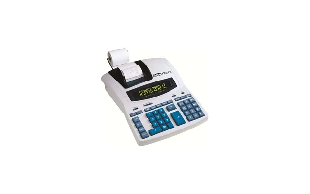 Ibico 1231x Professional Bordregnemaskine Med Print - 12 Cifre