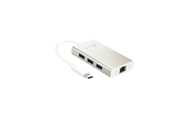 J5create 3-port Usb Hub With Ethernet Usb Hub - Usb 3.0