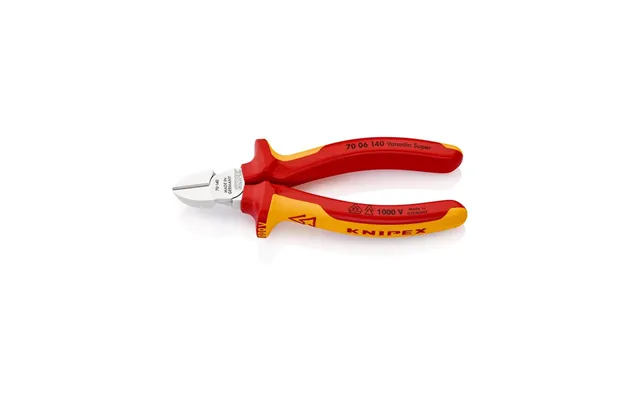 Knipex Skævbider Forkromet Isoleret Med Flerkomponent-håndtag - Vde-godkendt 140 Mm