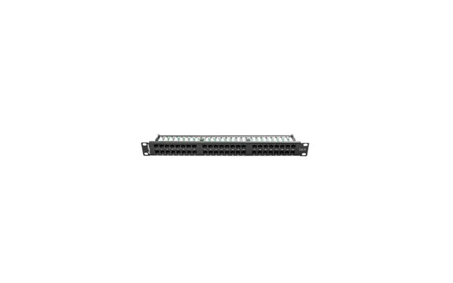 Lanberg Ppu6-1048-b 48-port 1u 19 Cat.6 Utp Patch Panel Black