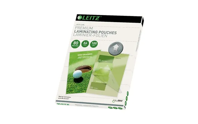 Leitz Lamineringslomme A4 Udt 80 Mic. Æske 100