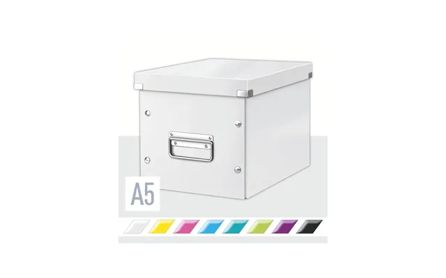 Leitz Opbevaringsboks Click & Store Wow Cube Medium Hvid