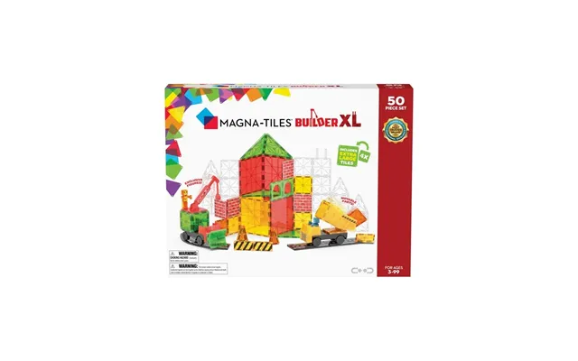 Magna-tiles Byggepladssæt Xl 50 Stk