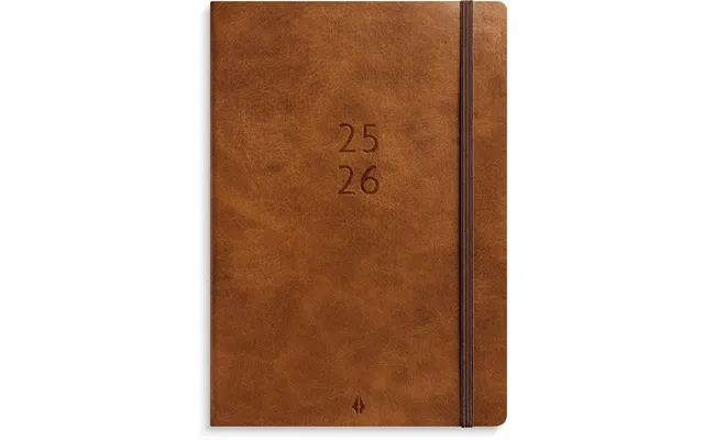 Mayland Studie A5 Forma Deluxe Ugekalender Tværf. Brun Kunstskind 2025 2026