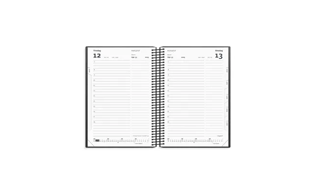 Mayland Studie Stor Dagkalender Sort Karton 2025 2026