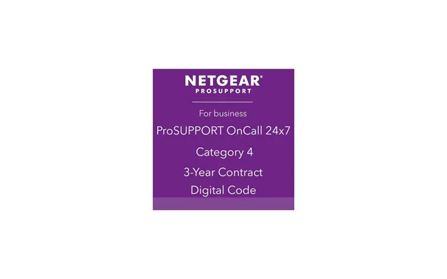 Netgear Prosupport Oncall 24x7 Category 4 - Teknisk Understøtning