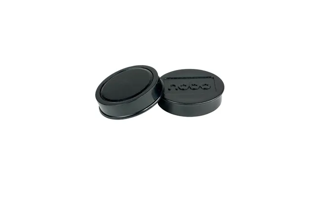 Nobo Magnetiske Whiteboardmagneter - Pakke Med 10 Stk. 38 Mm Farvede Magneter Sort