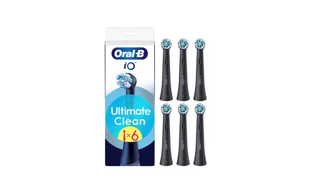 Oral-b Tandbørstehoveder Io Ultimate Clean Black - 6 Pcs