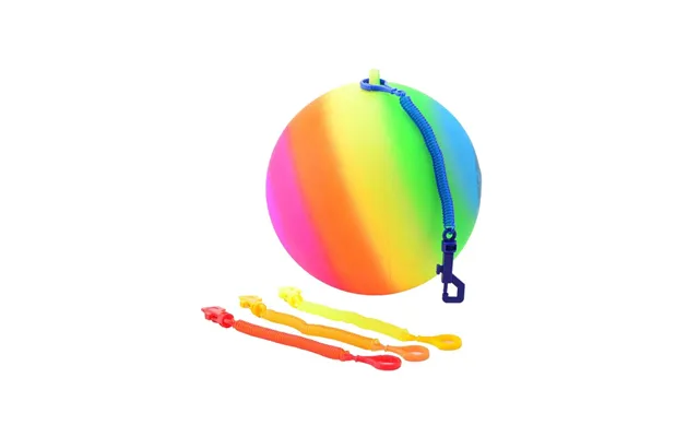 Outdoor Fun Rainbow Ball Bungee Ball Assorted