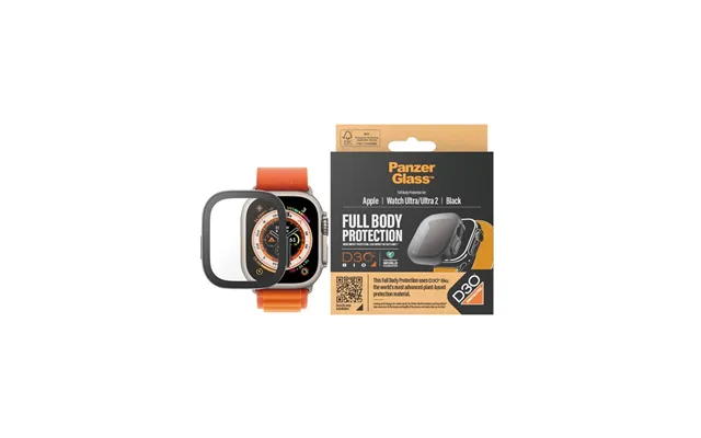 Panzerglass Screen Protector Full Body With D3o Apple Watch Ultra 49mm Black