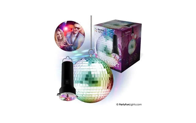 Party Funlight Rotating Mirror Ball With Led