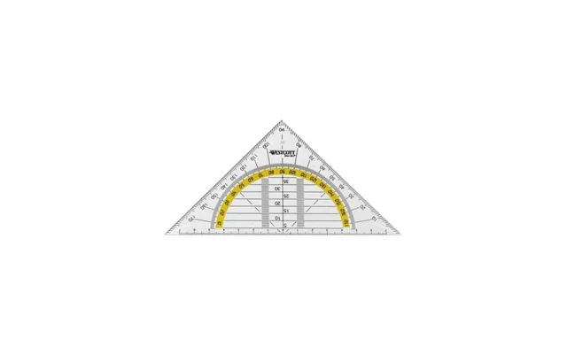 Quantore Westcott Geodriehoek 140mm Transparent
