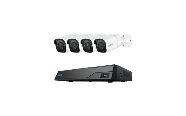 Reolink Nvs8-5mb4 Poe Overvågningssæt Med 4x 5mp Bulletkameraer & 2tb Nvr