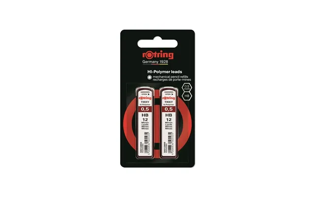 Rotring Rotring Tikky Mekanisk Blyant Refiller Hb Bly - 0,5 Mm Hi-polymer Bly