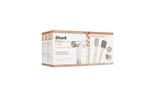 Shark Hårtørrer Flexstyle Hd440sleu - Champagne