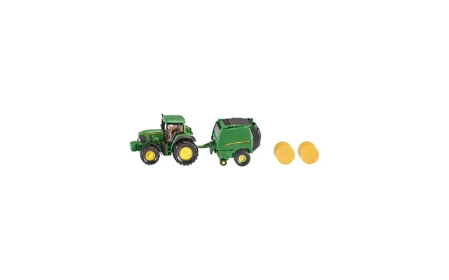 Siku Siku John Deere Traktor Med Rundballepresser