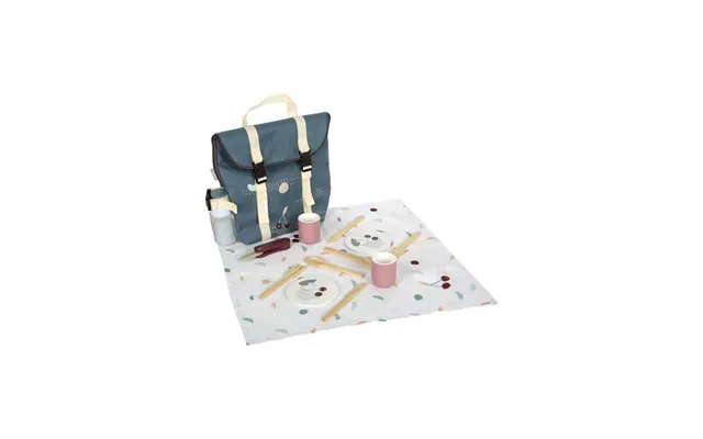 Small Foot - Backpack With Wooden Picnic Tasty Playset 14pcs