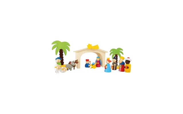 Small Foot - Wooden Nativity Scene Playset 15dlg.