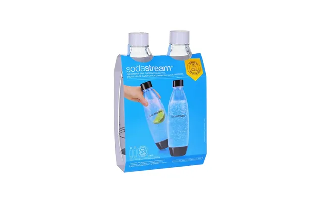 Sodastream 1 Litre Fuse Bottles - White Two-pack