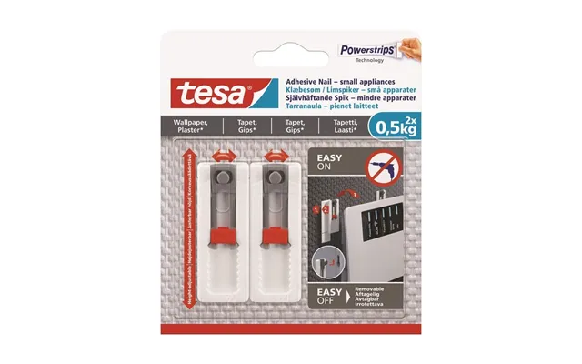 Tesa Adhesive Nail Adjustable 0.5kg Wallpaper