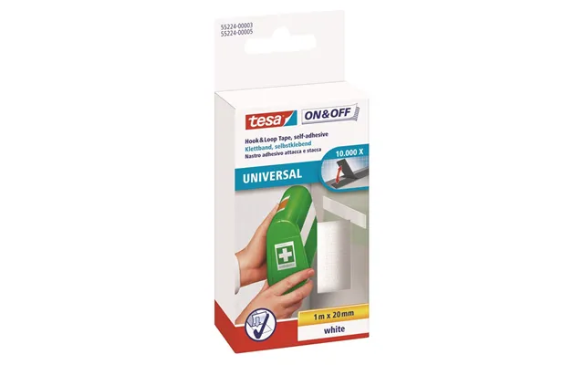 Tesa On & Off Universal 20mm X 100cm White