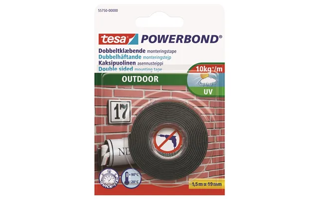 Tesa Powerbond Mounting Tape Outdoor 1.5m X 19mm