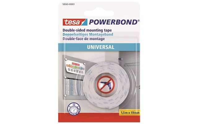 Tesa Powerbond Mounting Tape Universal 1.5m X 19mm