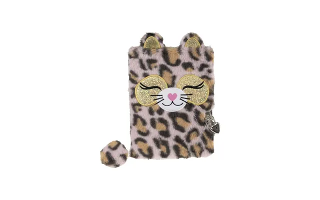 Tinka Dagbog Rosa Leopard M Lås