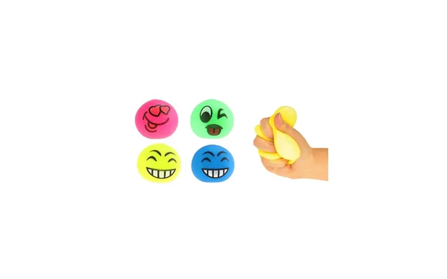 Toi-toys Anti Stress Ball Smile Face Fidget - Assorted