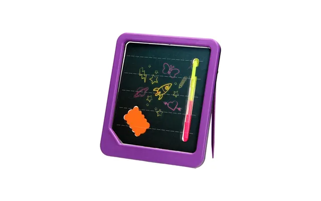 Toi-toys Neon Glow Drawing Board With Pen And Sponge