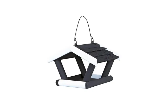 Trixie Natura Bird Feeder Hanging Pine Wood 17 × 19 × 14 Cm Black White
