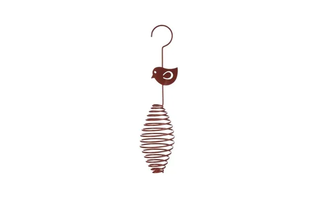 Trixie Spiral Bird Fat Ball Feeder 2 Fat Balls Metal Ø 7 × 35 Cm - Assorted