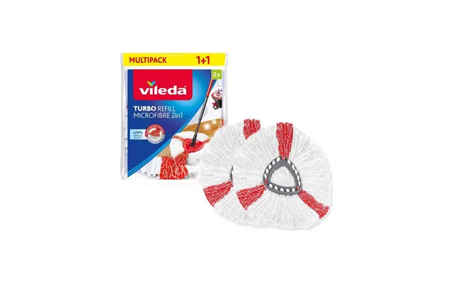 Vileda Turbo 2-in-1 Rotary Mop Refill 2 Pcs