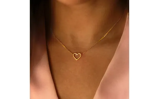 Céleste Necklace Dainty Heart 18k Gold