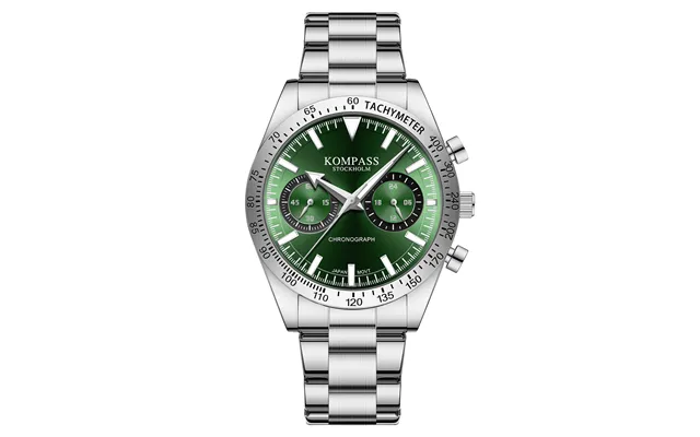 Kompass Airborne Chronograph Silver Green