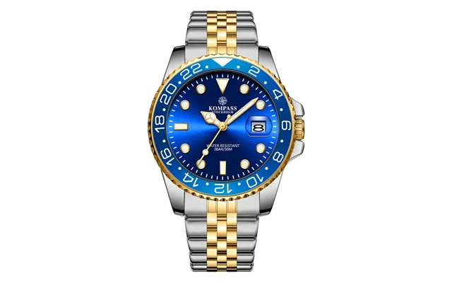 Kompass Monarch Silver Gold Blue