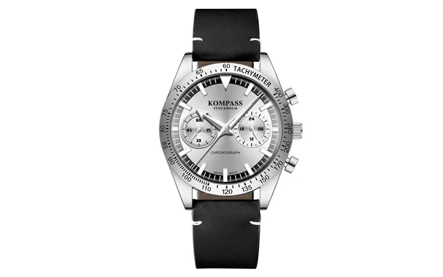 Kompass Skyborne Chronograph Silver Black Silver