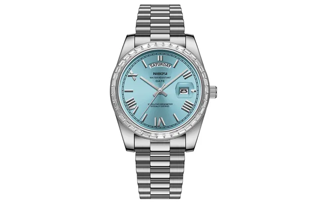 Nibosi Day-date President Silver Sky Blue